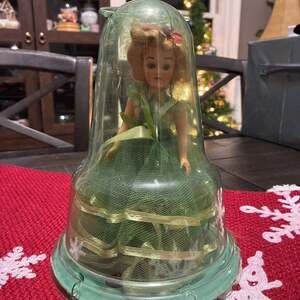 Vintage A&H Pretty Belles doll in plastic container very rare size 8" tall